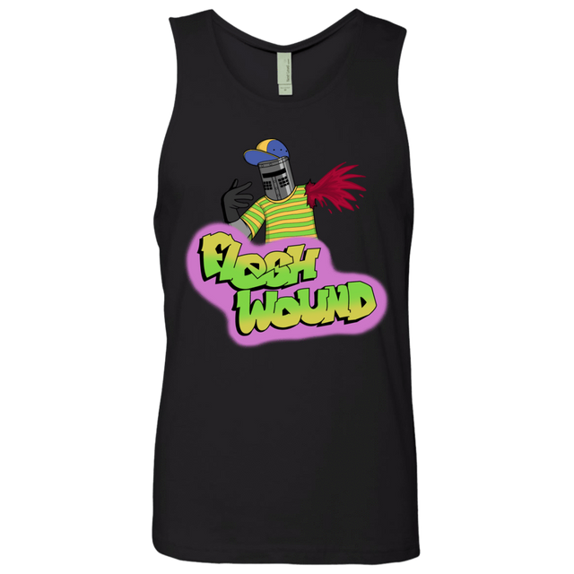 T-Shirts Black / S Flesh Wound Men's Premium Tank Top