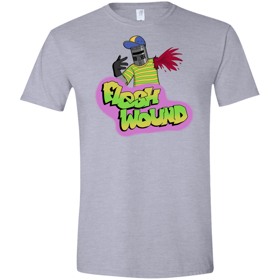 T-Shirts Sport Grey / X-Small Flesh Wound Men's Semi-Fitted Softstyle