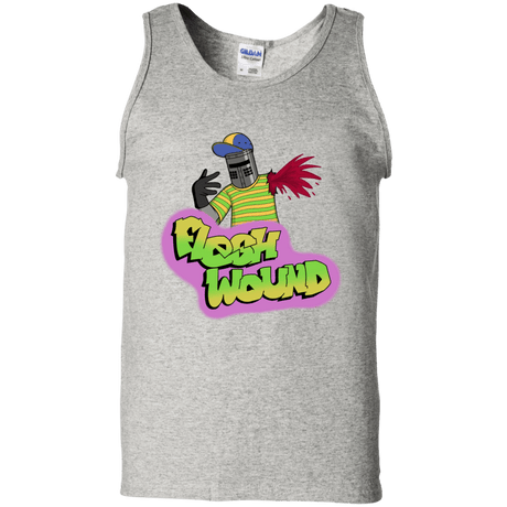 T-Shirts Ash / S Flesh Wound Men's Tank Top