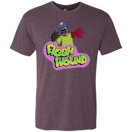T-Shirts Vintage Purple / S Flesh Wound Men's Triblend T-Shirt