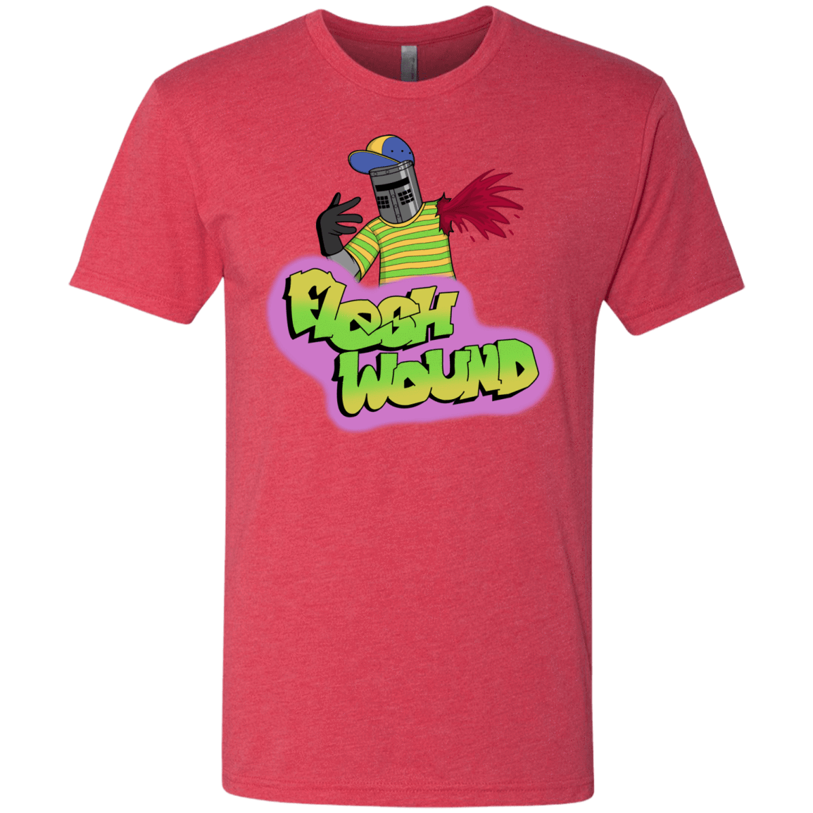 T-Shirts Vintage Red / S Flesh Wound Men's Triblend T-Shirt