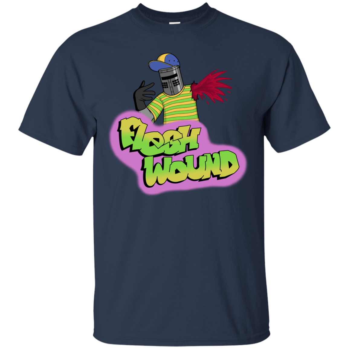 T-Shirts Navy / S Flesh Wound T-Shirt