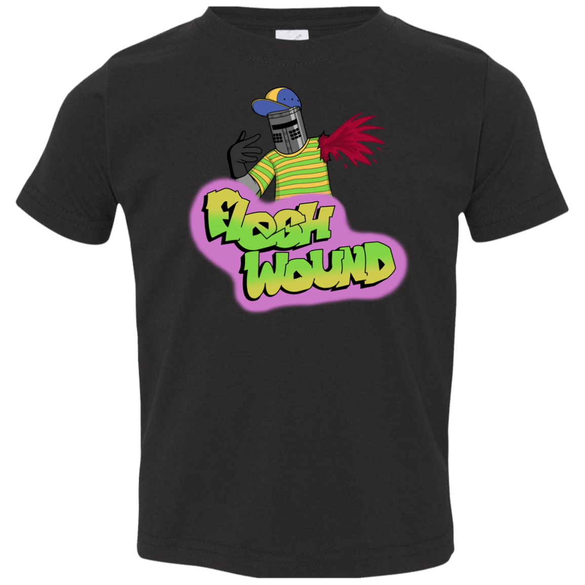T-Shirts Black / 2T Flesh Wound Toddler Premium T-Shirt
