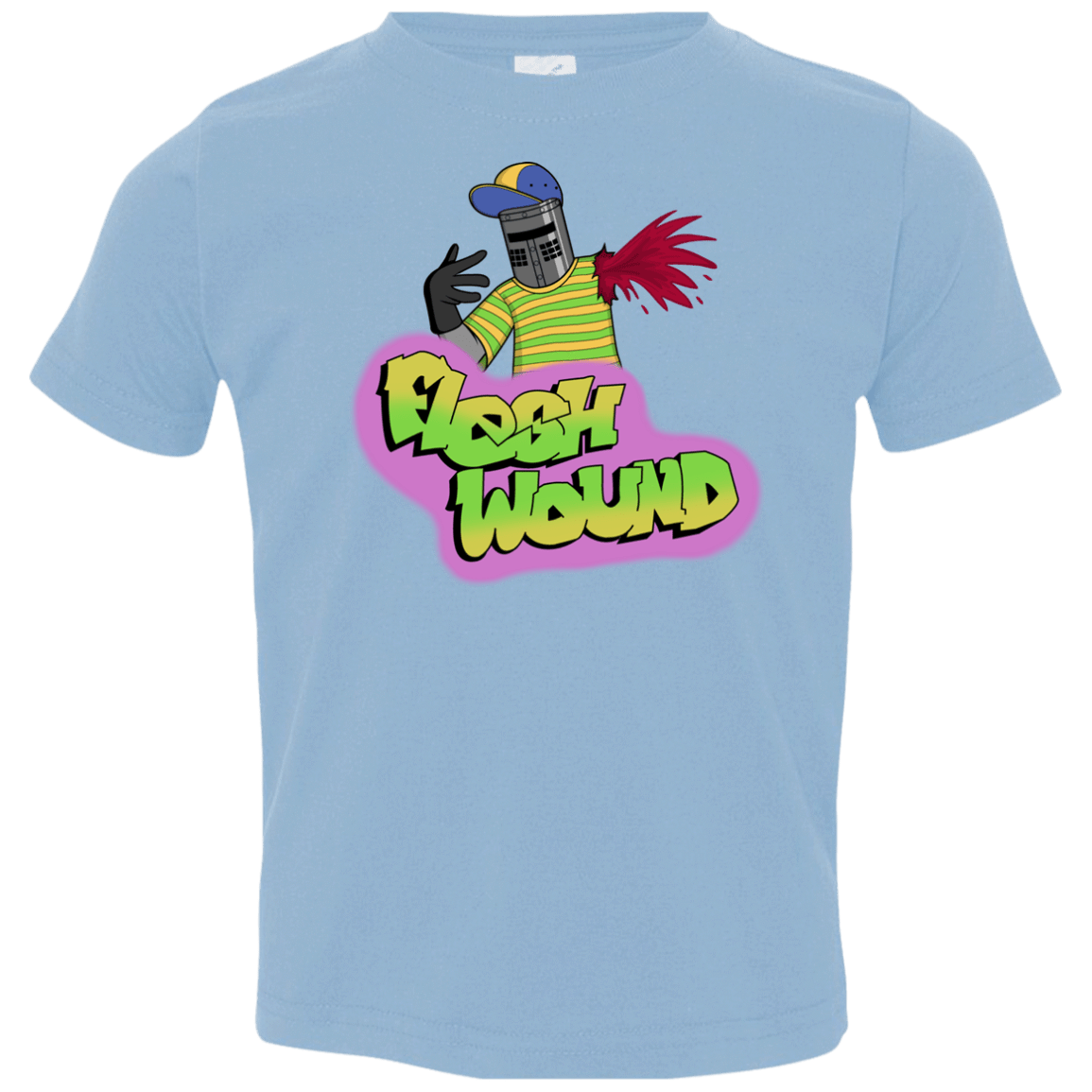 T-Shirts Light Blue / 2T Flesh Wound Toddler Premium T-Shirt