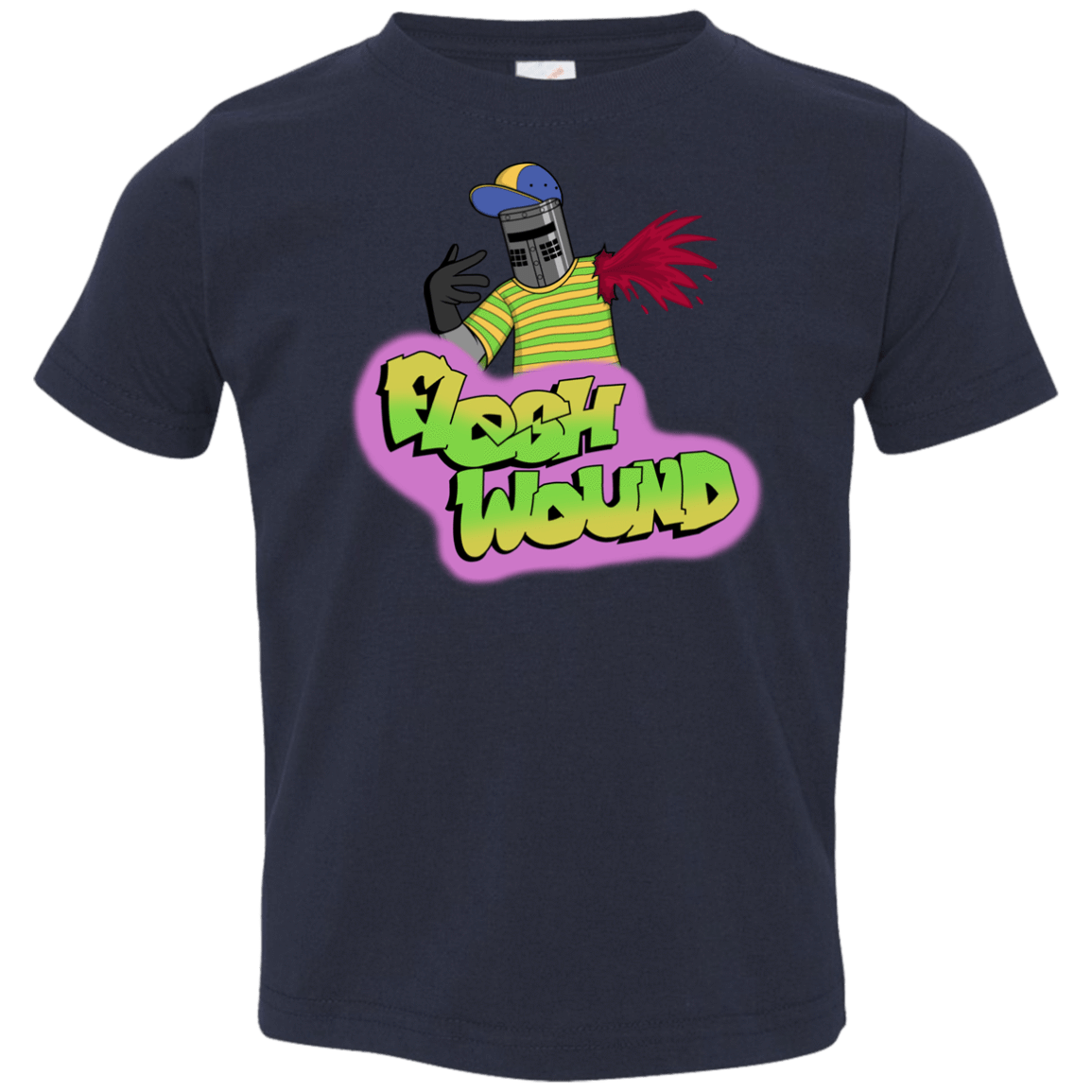 T-Shirts Navy / 2T Flesh Wound Toddler Premium T-Shirt