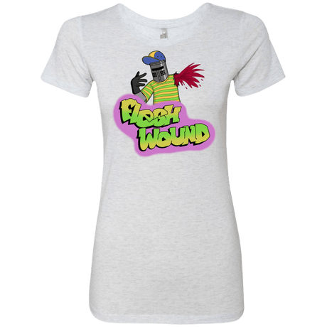 T-Shirts Heather White / S Flesh Wound Women's Triblend T-Shirt