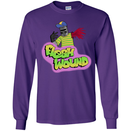T-Shirts Purple / YS Flesh Wound Youth Long Sleeve T-Shirt