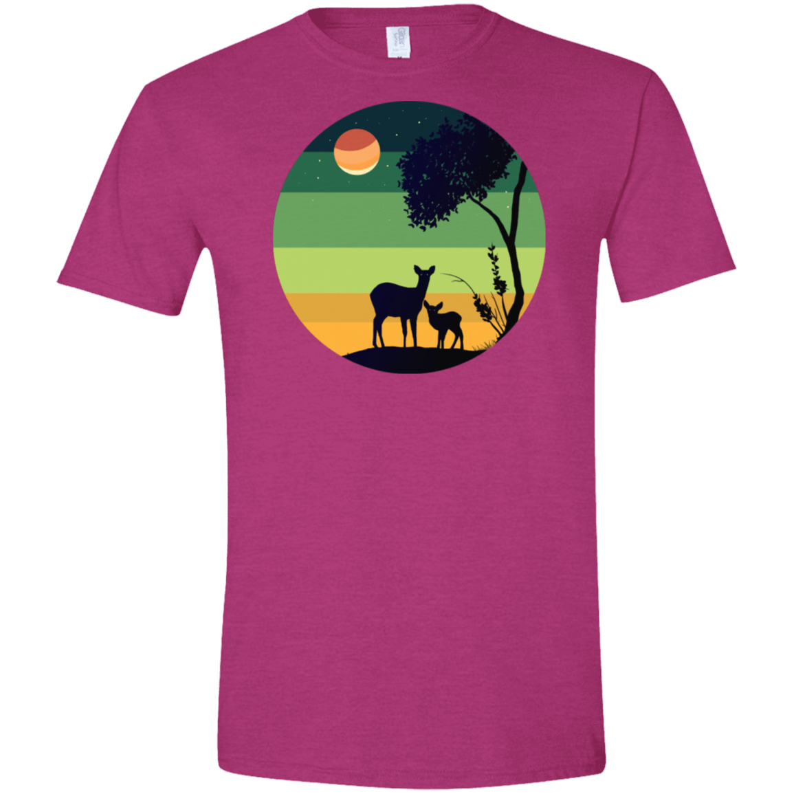 T-Shirts Antique Heliconia / S Florest Men's Semi-Fitted Softstyle