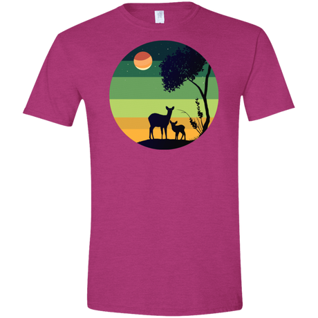 T-Shirts Antique Heliconia / S Florest Men's Semi-Fitted Softstyle