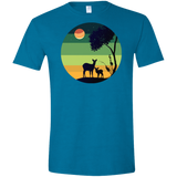 T-Shirts Antique Sapphire / S Florest Men's Semi-Fitted Softstyle