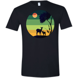 T-Shirts Black / X-Small Florest Men's Semi-Fitted Softstyle