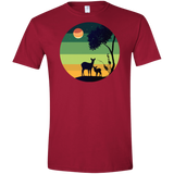 T-Shirts Cardinal Red / S Florest Men's Semi-Fitted Softstyle