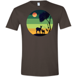 T-Shirts Dark Chocolate / S Florest Men's Semi-Fitted Softstyle