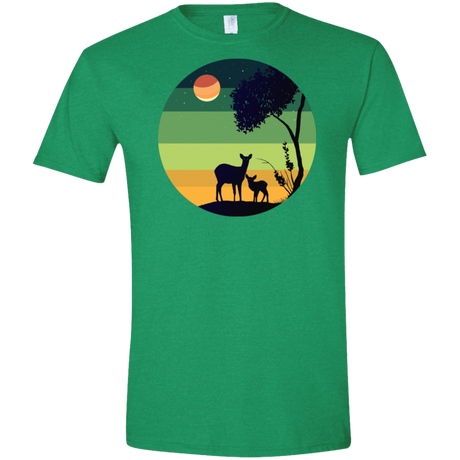 T-Shirts Heather Irish Green / S Florest Men's Semi-Fitted Softstyle