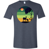 T-Shirts Heather Navy / S Florest Men's Semi-Fitted Softstyle