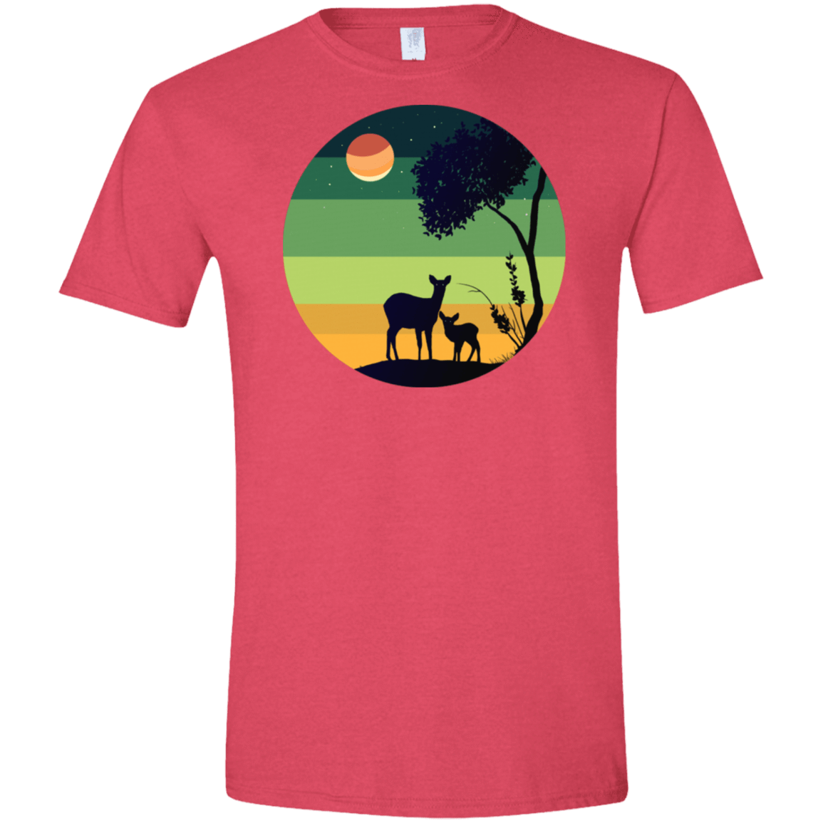 T-Shirts Heather Red / S Florest Men's Semi-Fitted Softstyle