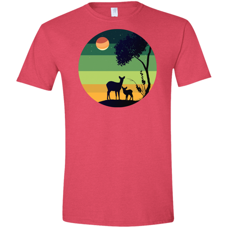 T-Shirts Heather Red / S Florest Men's Semi-Fitted Softstyle