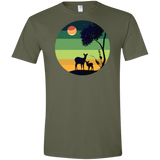 T-Shirts Military Green / S Florest Men's Semi-Fitted Softstyle