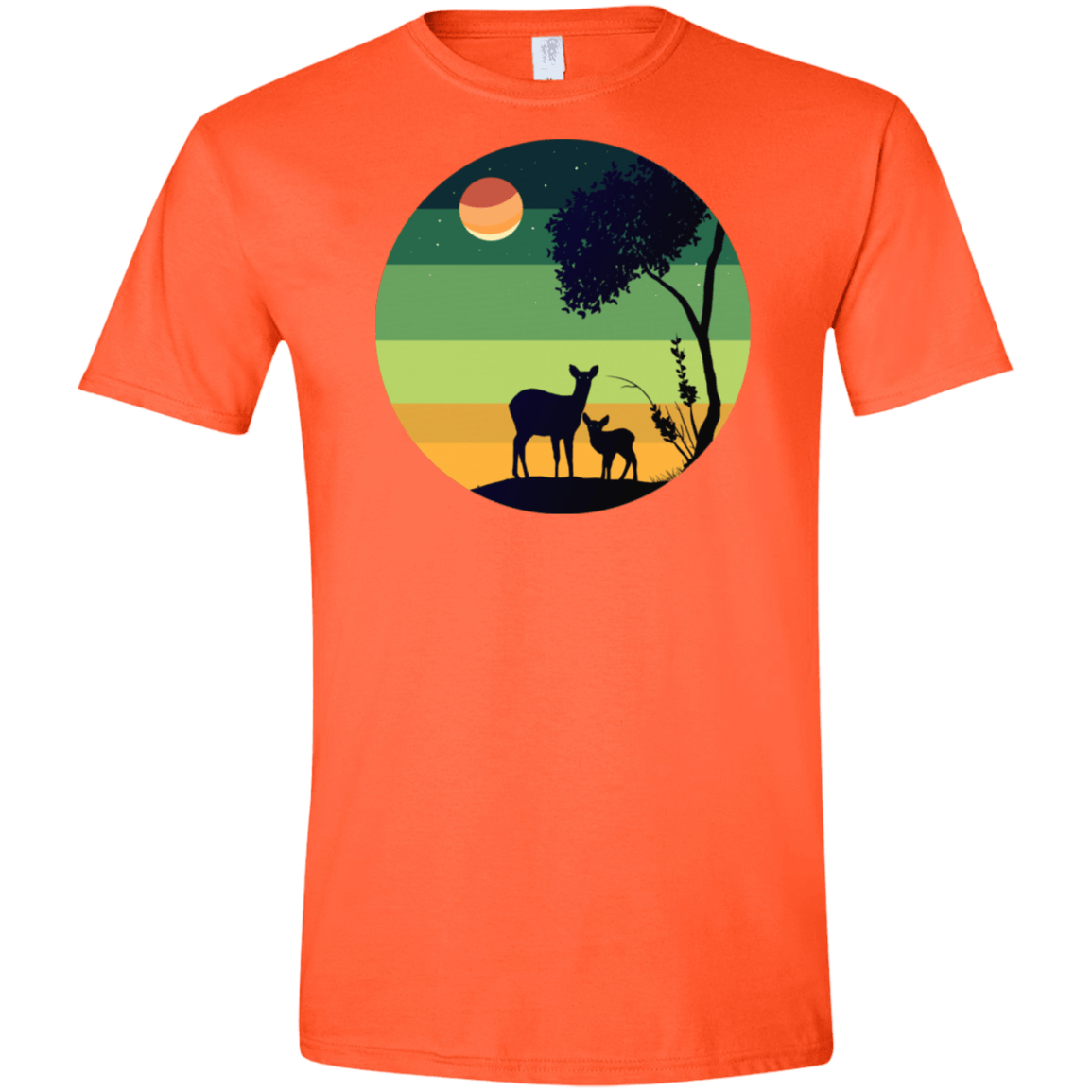 T-Shirts Orange / S Florest Men's Semi-Fitted Softstyle