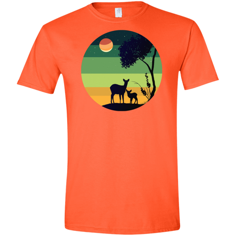 T-Shirts Orange / S Florest Men's Semi-Fitted Softstyle