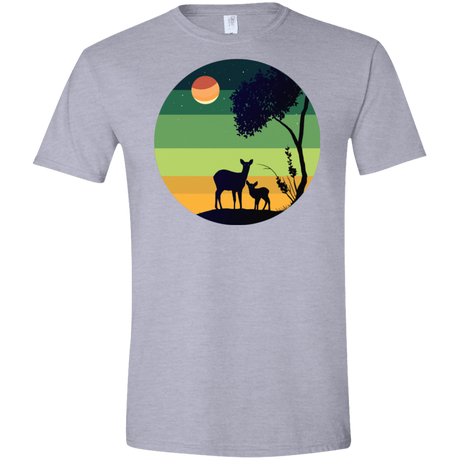 T-Shirts Sport Grey / X-Small Florest Men's Semi-Fitted Softstyle