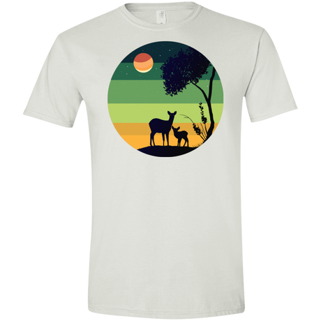 T-Shirts White / X-Small Florest Men's Semi-Fitted Softstyle