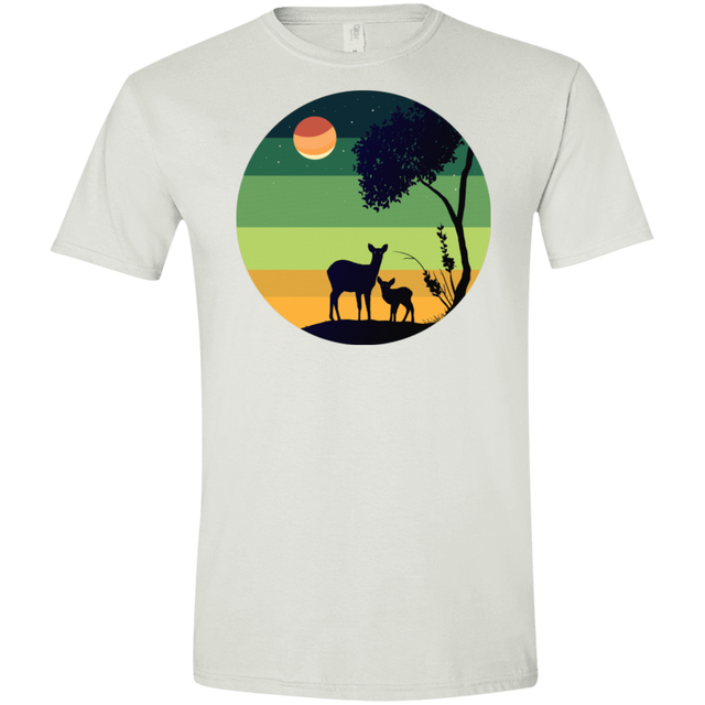 T-Shirts White / X-Small Florest Men's Semi-Fitted Softstyle