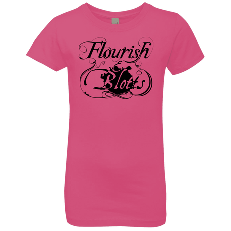 T-Shirts Hot Pink / YXS Flourish and Blotts of Diagon Alley Girls Premium T-Shirt