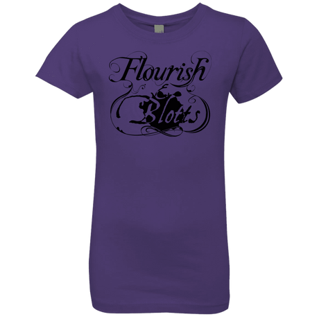 T-Shirts Purple Rush / YXS Flourish and Blotts of Diagon Alley Girls Premium T-Shirt