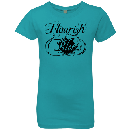 T-Shirts Tahiti Blue / YXS Flourish and Blotts of Diagon Alley Girls Premium T-Shirt