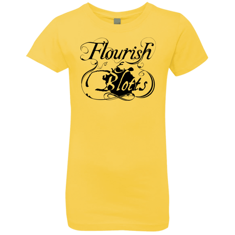 T-Shirts Vibrant Yellow / YXS Flourish and Blotts of Diagon Alley Girls Premium T-Shirt