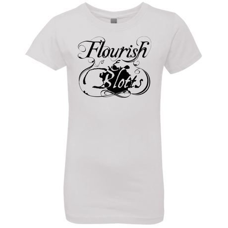 T-Shirts White / YXS Flourish and Blotts of Diagon Alley Girls Premium T-Shirt