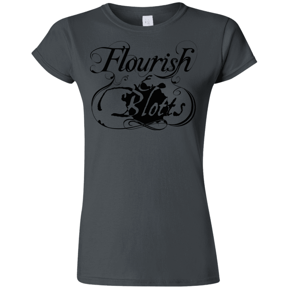 T-Shirts Charcoal / S Flourish and Blotts of Diagon Alley Junior Slimmer-Fit T-Shirt