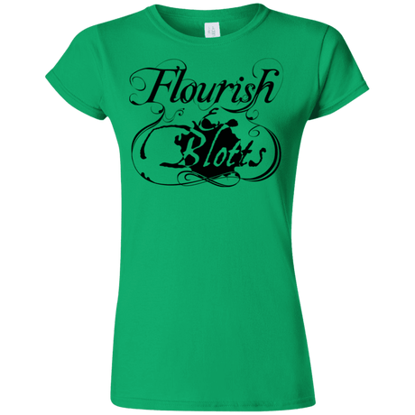 T-Shirts Irish Green / S Flourish and Blotts of Diagon Alley Junior Slimmer-Fit T-Shirt