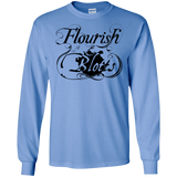 T-Shirts Carolina Blue / S Flourish and Blotts of Diagon Alley Men's Long Sleeve T-Shirt