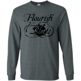 T-Shirts Dark Heather / S Flourish and Blotts of Diagon Alley Men's Long Sleeve T-Shirt