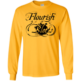 T-Shirts Gold / S Flourish and Blotts of Diagon Alley Men's Long Sleeve T-Shirt