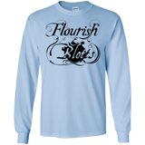 T-Shirts Light Blue / S Flourish and Blotts of Diagon Alley Men's Long Sleeve T-Shirt