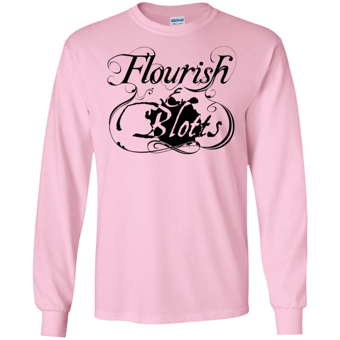 T-Shirts Light Pink / S Flourish and Blotts of Diagon Alley Men's Long Sleeve T-Shirt