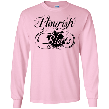 T-Shirts Light Pink / S Flourish and Blotts of Diagon Alley Men's Long Sleeve T-Shirt