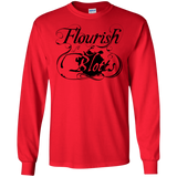 T-Shirts Red / S Flourish and Blotts of Diagon Alley Men's Long Sleeve T-Shirt