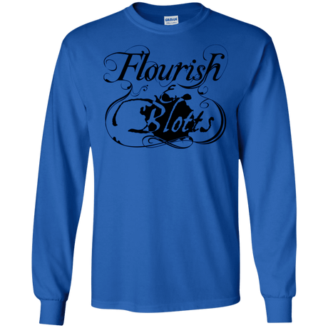 T-Shirts Royal / S Flourish and Blotts of Diagon Alley Men's Long Sleeve T-Shirt