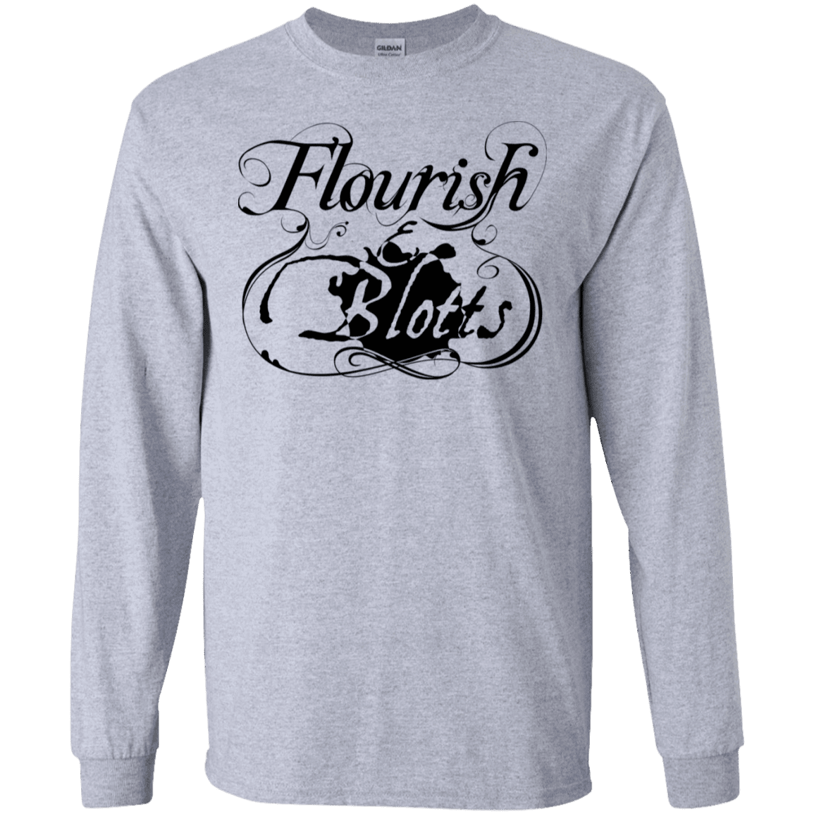 T-Shirts Sport Grey / S Flourish and Blotts of Diagon Alley Men's Long Sleeve T-Shirt