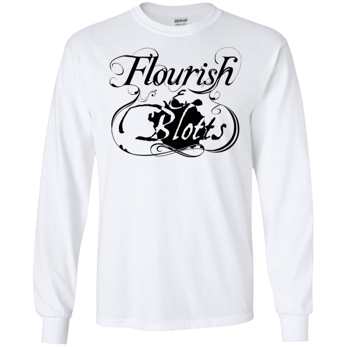 T-Shirts White / S Flourish and Blotts of Diagon Alley Men's Long Sleeve T-Shirt