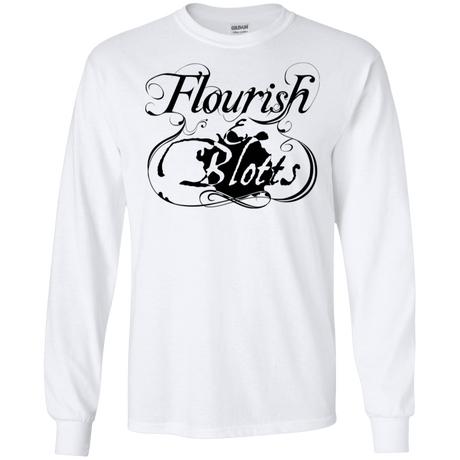 T-Shirts White / S Flourish and Blotts of Diagon Alley Men's Long Sleeve T-Shirt