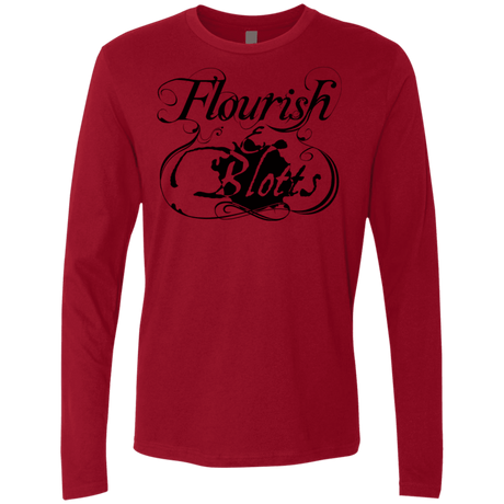 T-Shirts Cardinal / S Flourish and Blotts of Diagon Alley Men's Premium Long Sleeve