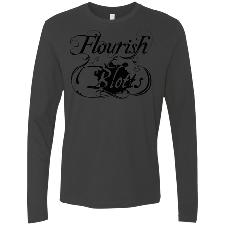 T-Shirts Heavy Metal / S Flourish and Blotts of Diagon Alley Men's Premium Long Sleeve