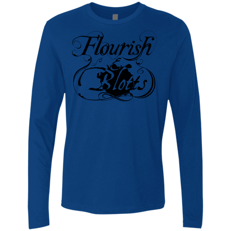 T-Shirts Royal / S Flourish and Blotts of Diagon Alley Men's Premium Long Sleeve