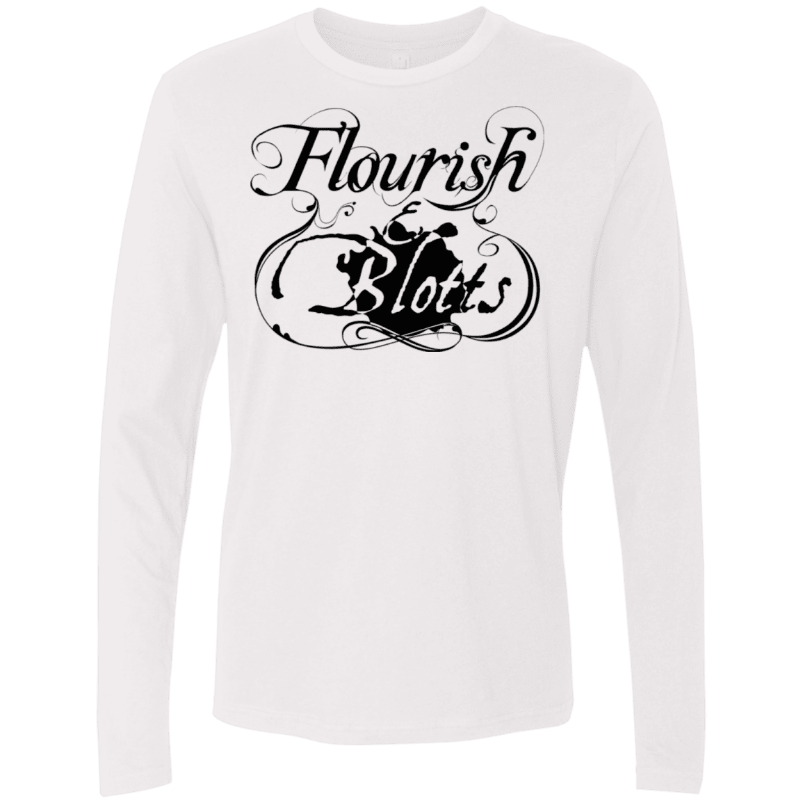 T-Shirts White / S Flourish and Blotts of Diagon Alley Men's Premium Long Sleeve