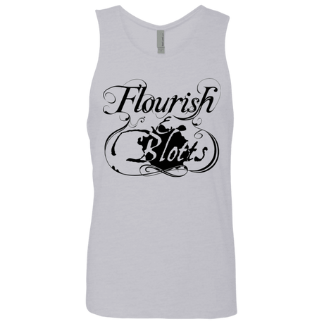 T-Shirts Heather Grey / S Flourish and Blotts of Diagon Alley Men's Premium Tank Top